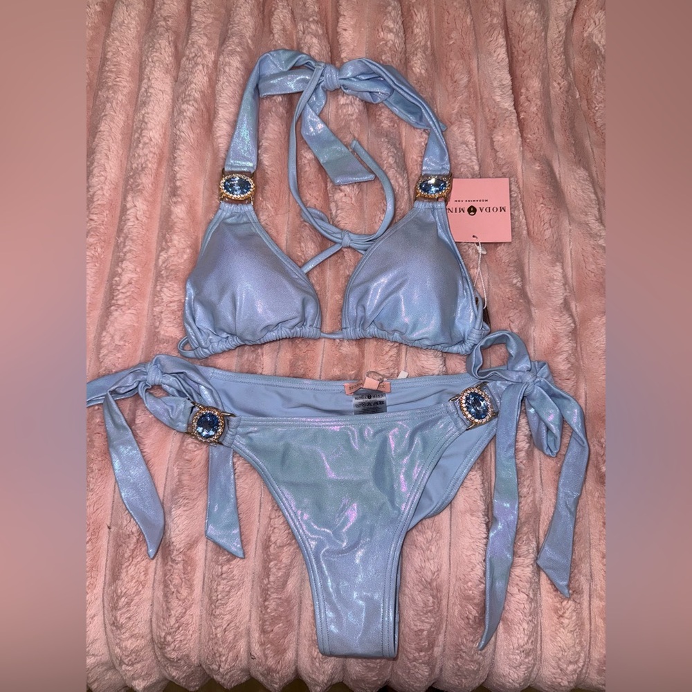Fashion Nova Light Blue Bikini